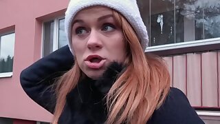 Public Agent Russian redhead takes cash for sex