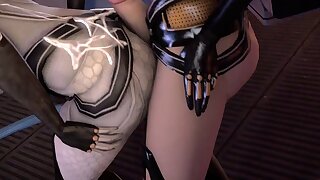 Culo di 3D Miranda Lawson è davvero bello (futanari)