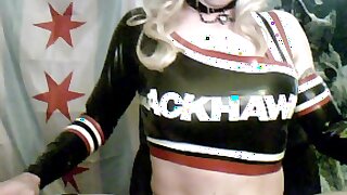 CROSSDRESSER lattice CHEERLEADER - Show Cam completo di VikkiCd16
