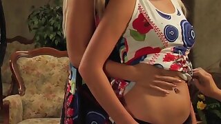 Schiavi Ritorno a casa: Cameriera Spogliarsi Slave davanti cameriera