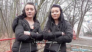 Public Agent Real Twins stopped on the street