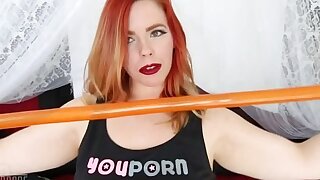 34 pollici DEEPTHROAT! Nuovo record dalla REGINA TwoThornedRose