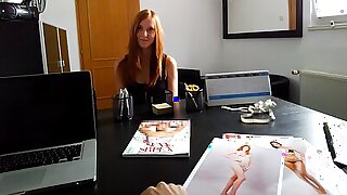CZECH SUPER MODELS Young Teen Redhead Does Anything for FAME